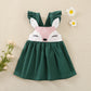 Mayoreo Girl Baby Cute Deer Fly manga correa vestidos