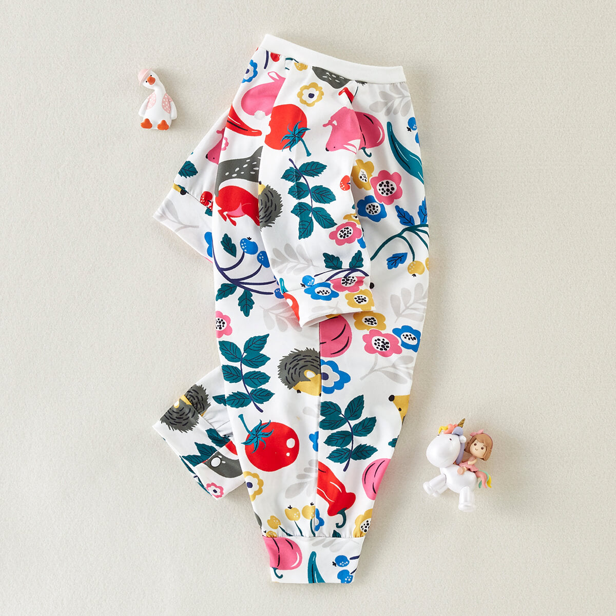 Mayoreo Mono de manga larga con estampado floral bonito para bebé hibobi 6-9 meses Multicolor