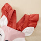 Mayoreo Girl Baby Cute Deer Fly manga correa vestidos rojo 18-24 M