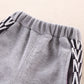 Mayoreo Suéter y pantalones fruncidos con bloque de color para niños pequeños Amarillo 18-24 M